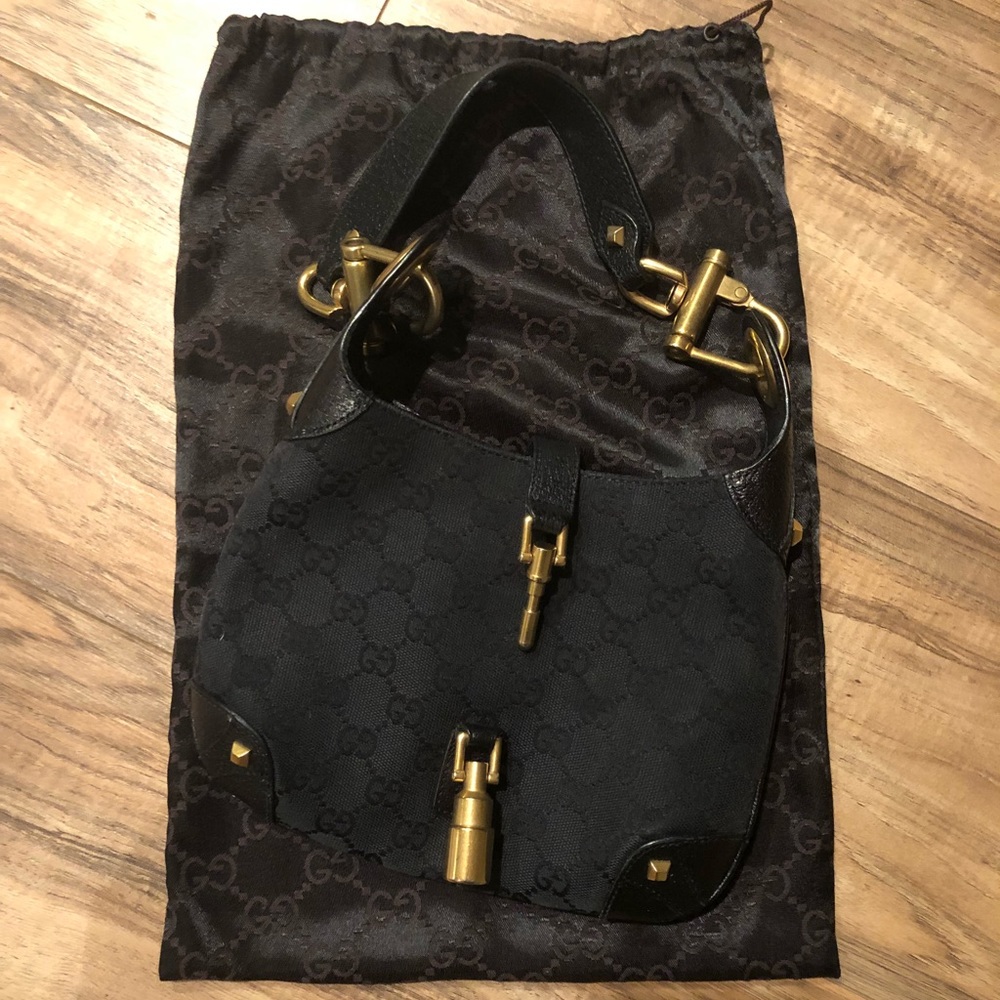 Small, authentic, vintage Gucci hobo 9x7